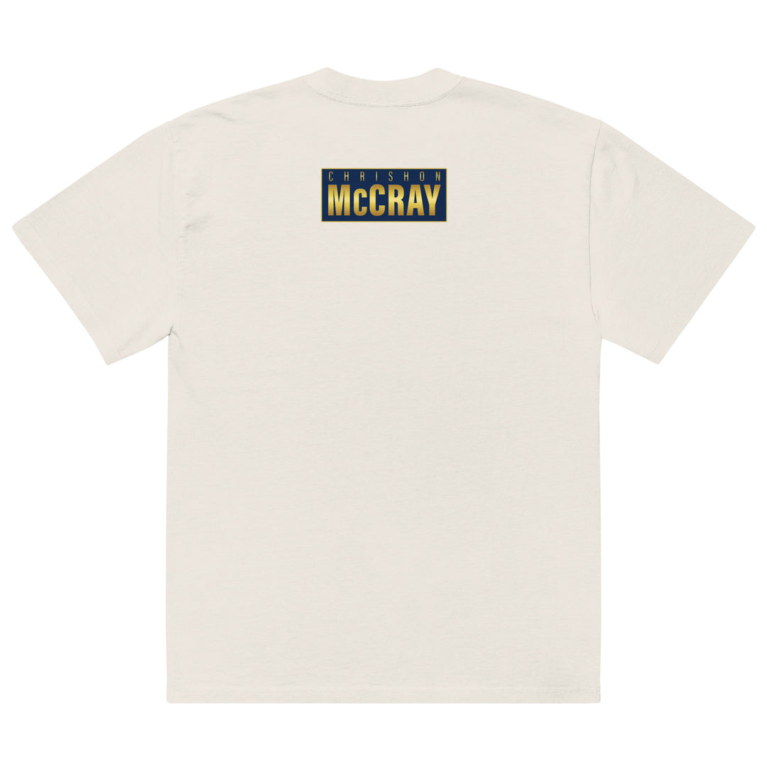 CM Gold Logo Oversized faded t-shirt