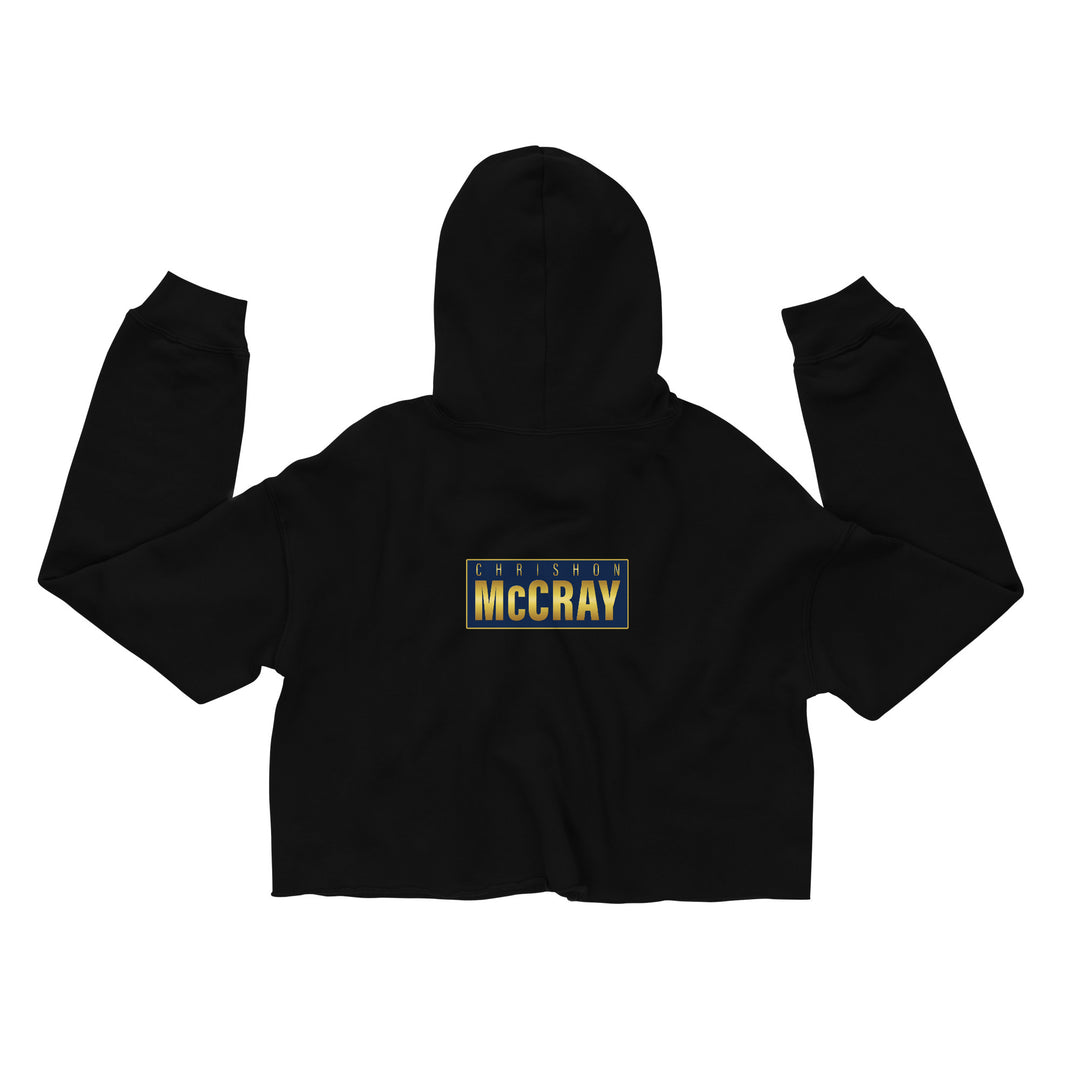 CM Gold Logo Crop Hoodie