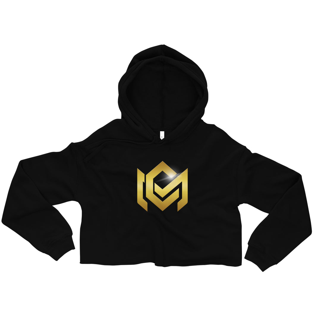 CM Gold Logo Crop Hoodie