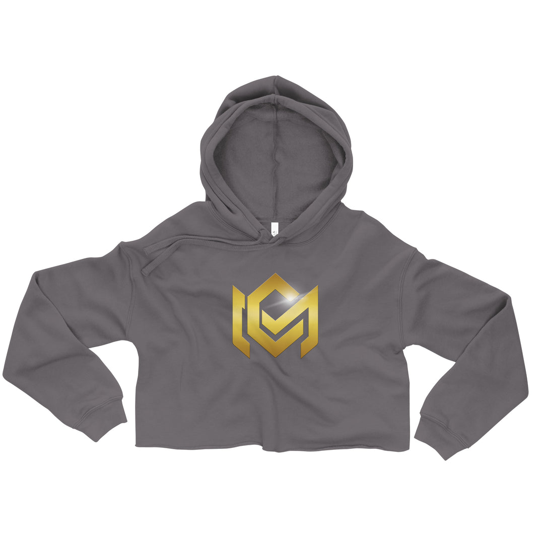 CM Gold Logo Crop Hoodie